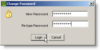 Password Change dialog 