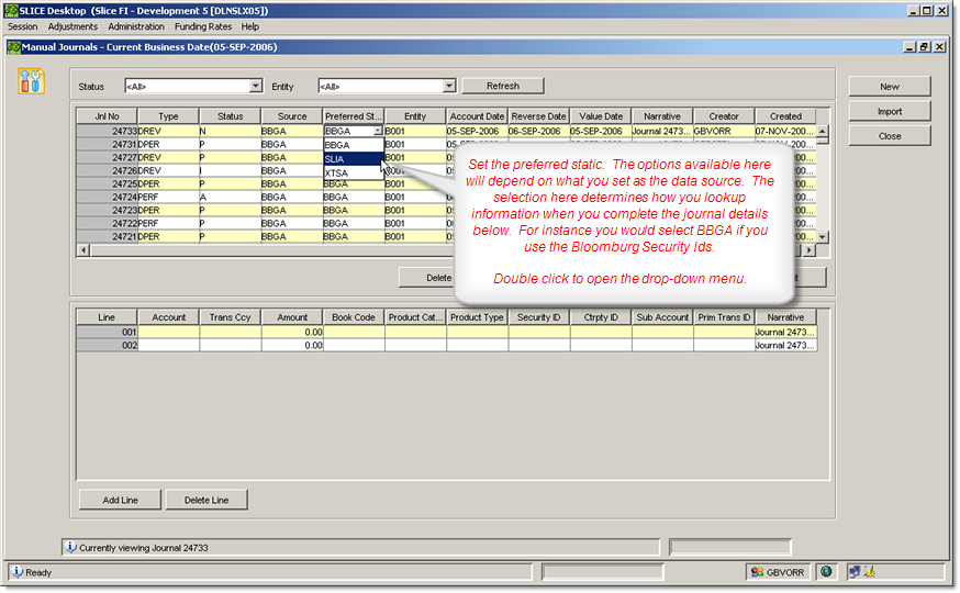 Set the preferened data source