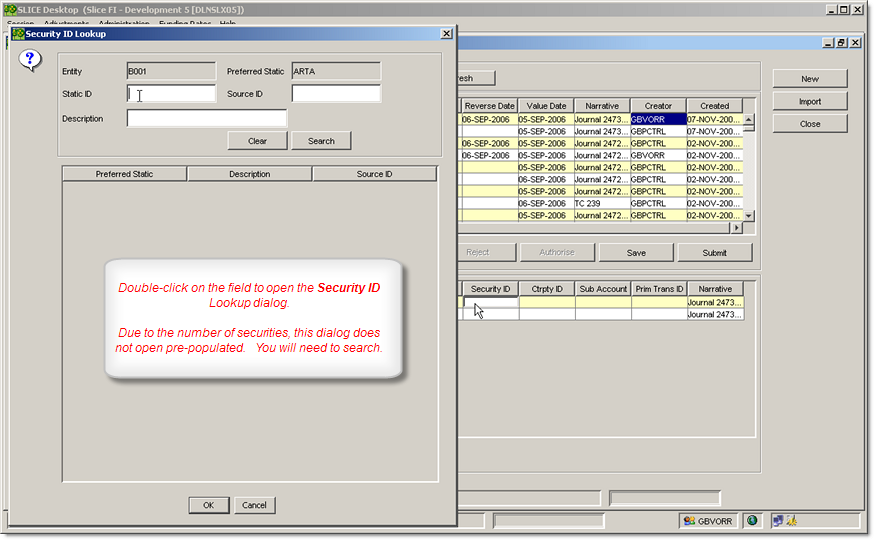 Security ID Lookup Blank