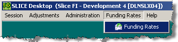 Funding Rates Menu