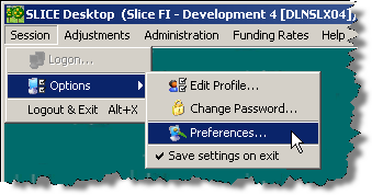 Set Preferences